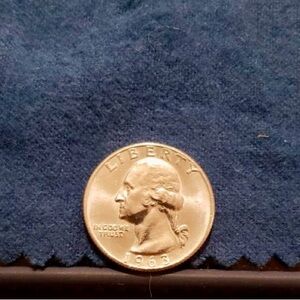 1963 D silver quarter with multiple errors